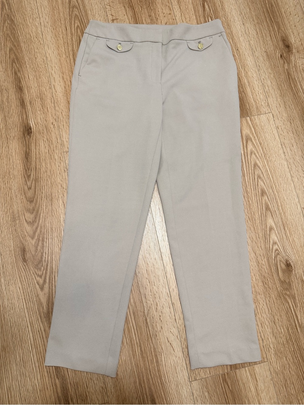 Anne Klein beige  Tailored Trousers Size 4 Office Career Stretch Pant⁠